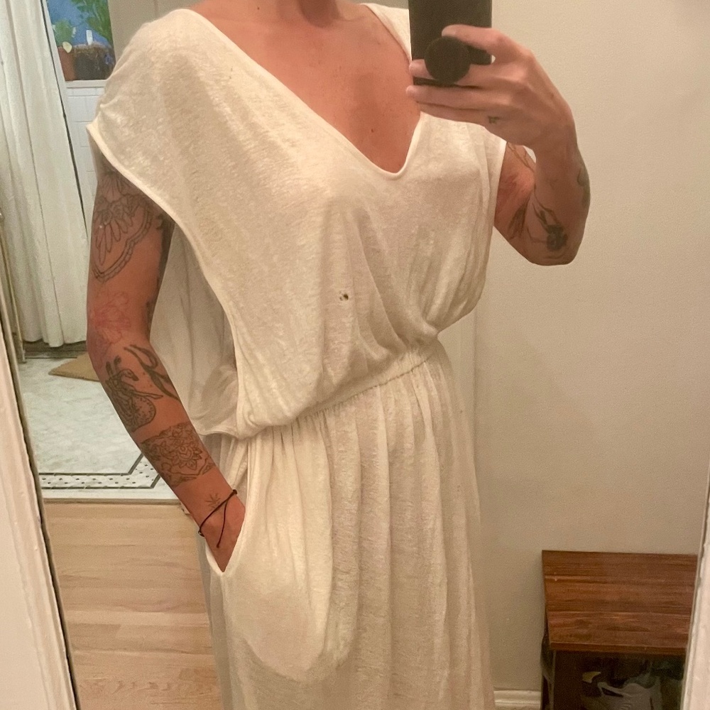 Free people Beach Linen Maxi Dress Cover Up